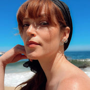 Openwork Silver Butterfly Earrings